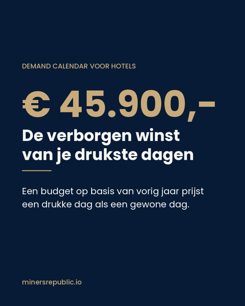 Demand calendar voor hotels, de verborgen winst van je drukste dagen